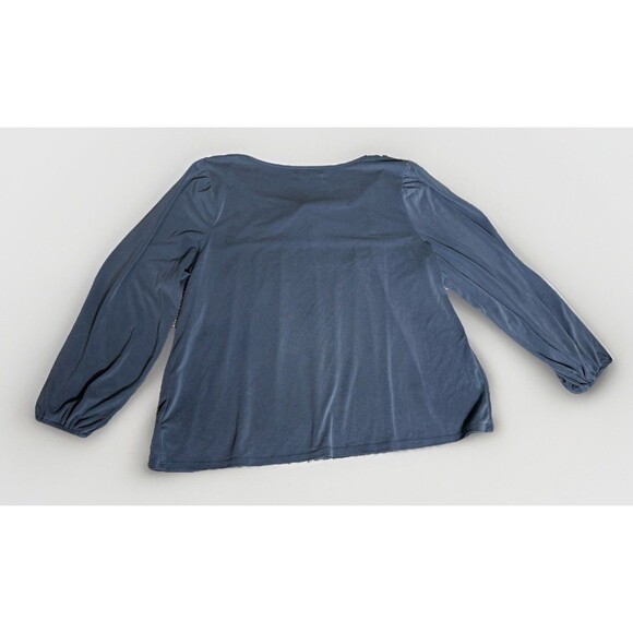 Lucky Brand Sandwash Tie Front Top Womens XL Blue - Picture 5 of 8